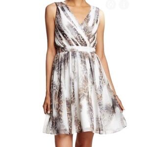 Catherine Malandrino white sleeveless back cutout dress NWT